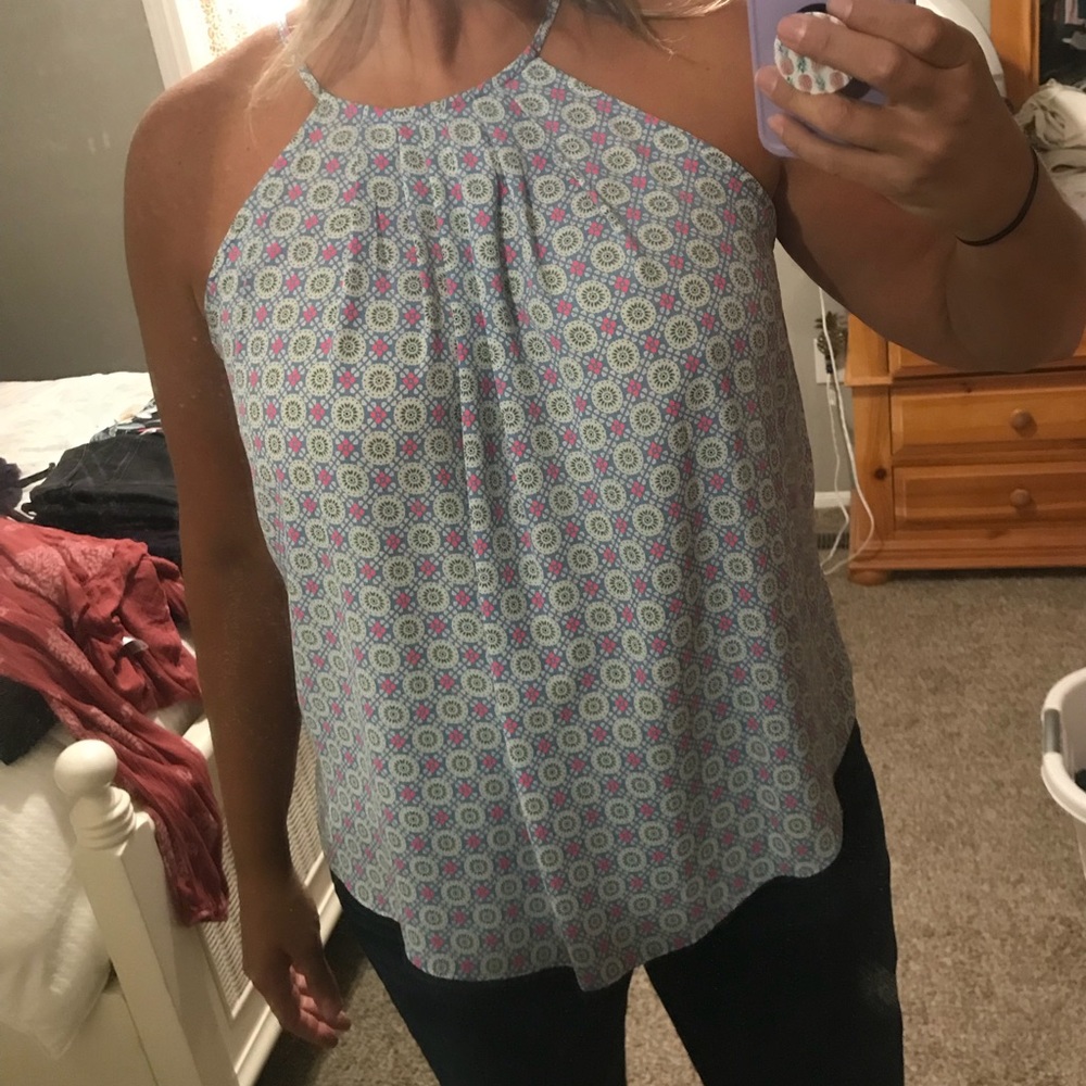 Women’s printed sleeveless top